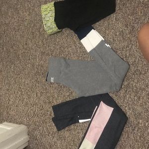 3 pink Victoria’s secret leggings
